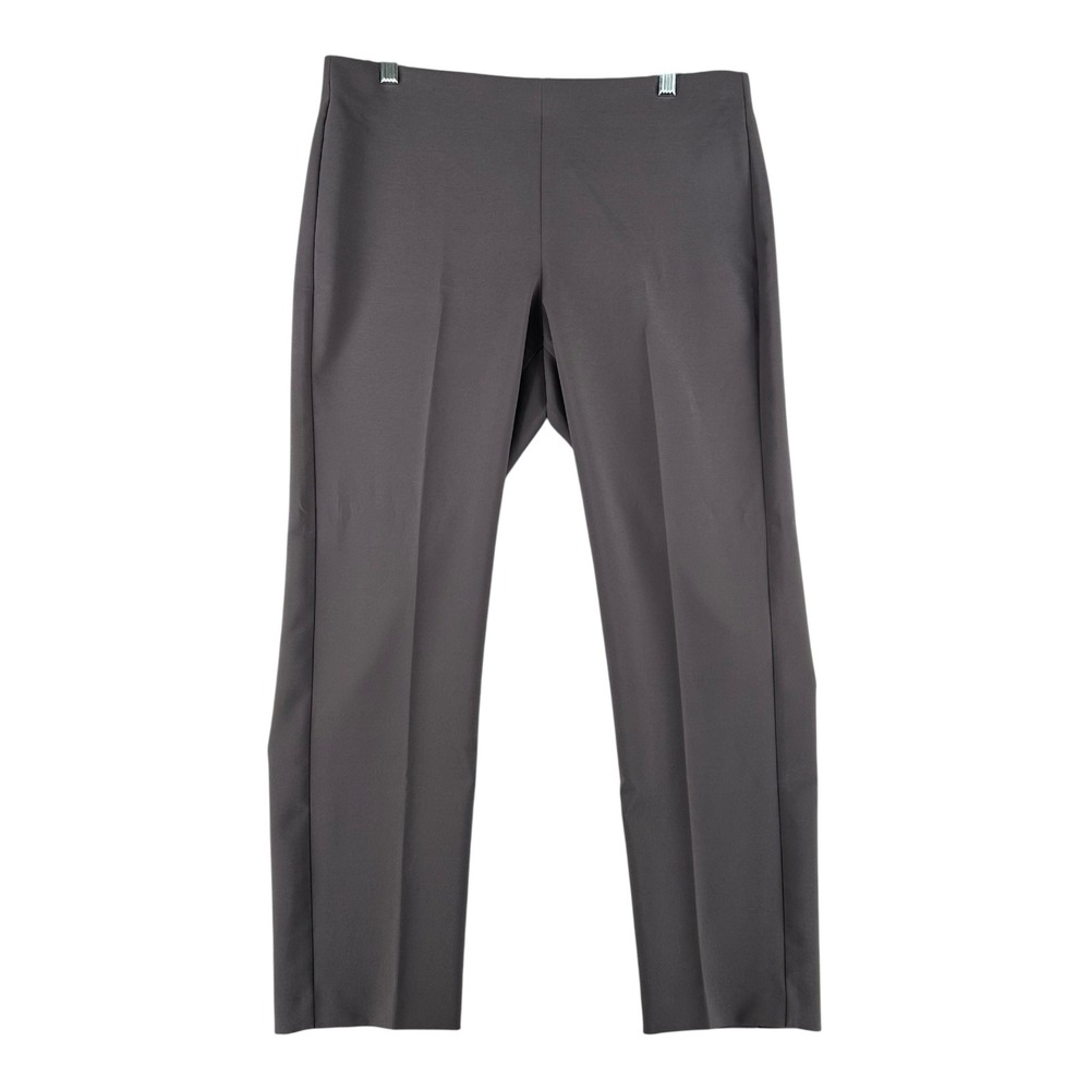 Adrianna Papell Womens Size 14 Pull On Dress Pants Stretch Gray Shale Career‎